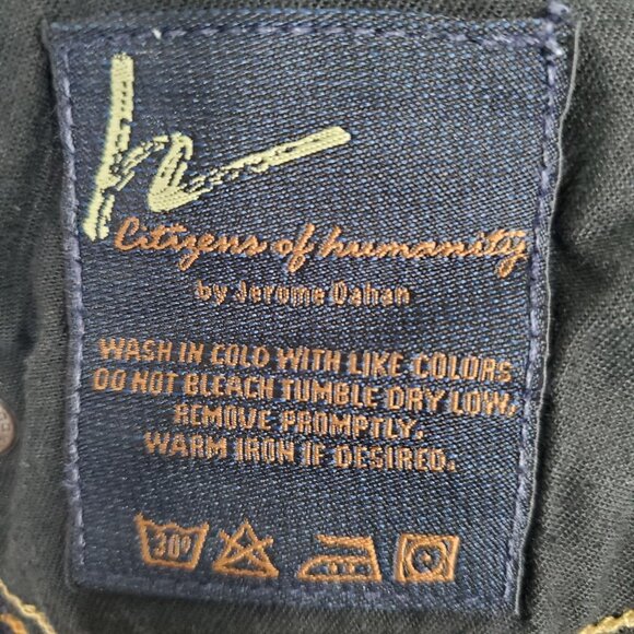 Citizens Of Humanity Womens Sz 29 Jeans Kelly #003 Low Waist Denim Cropped Blue - Picture 7 of 11